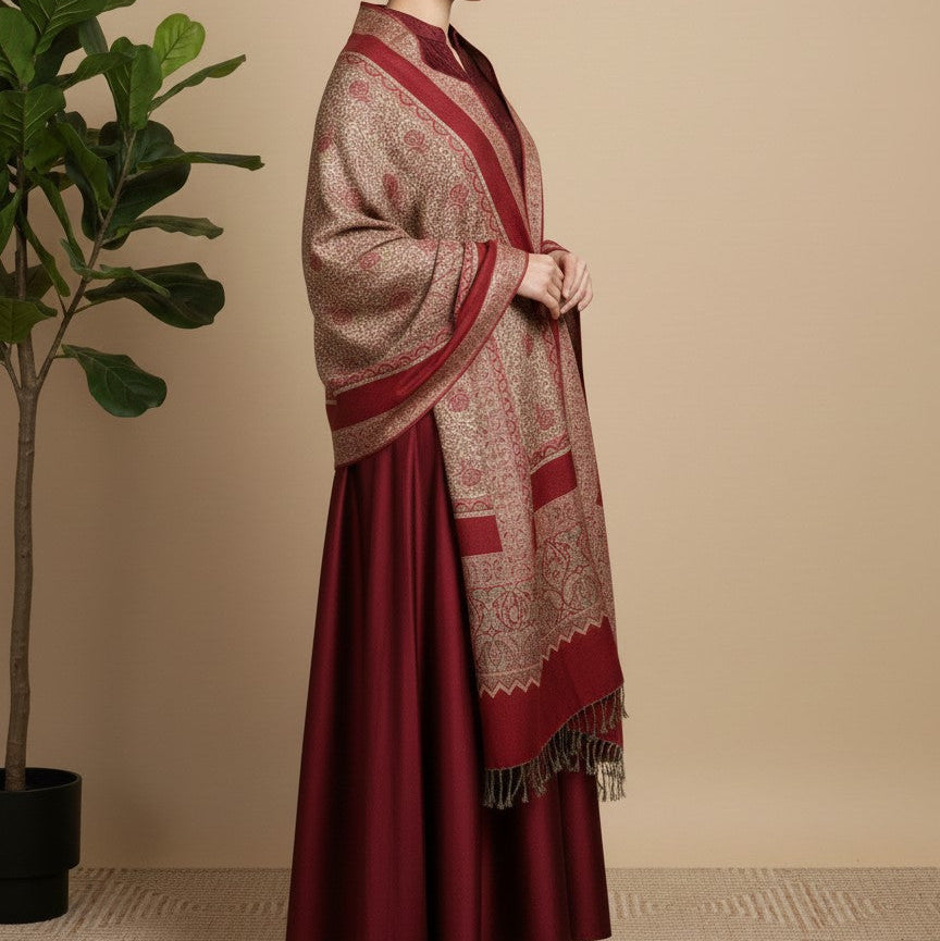 Premium Burgundy Shawl