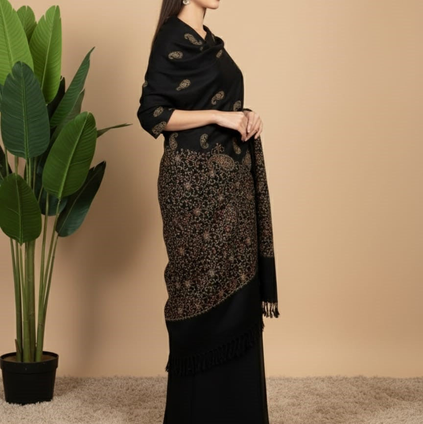 Black Paisley Shawl