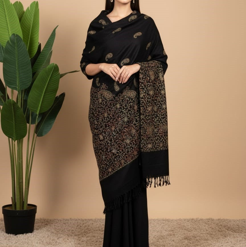 Black Paisley Shawl