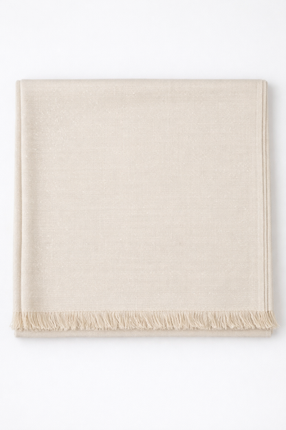 Shimmer Cream Shawl