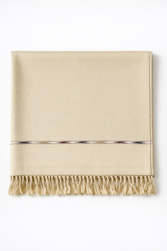 Cream Men's Shawl
