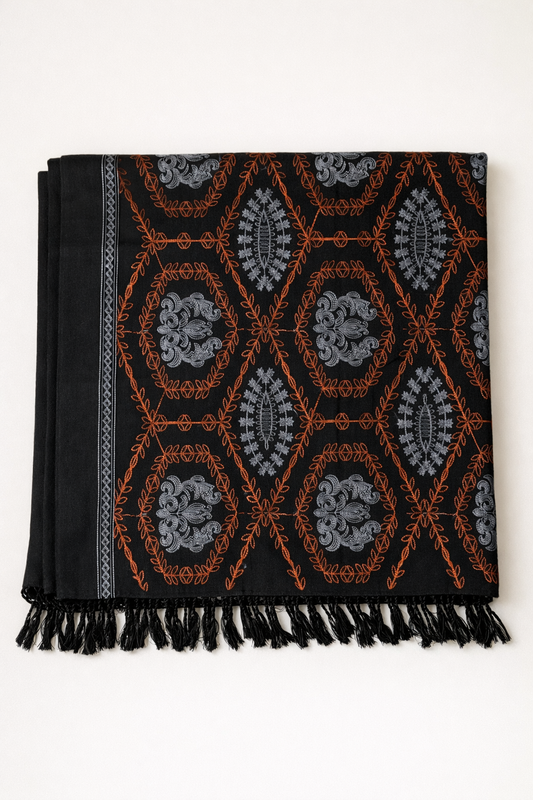 Black Rust Shawl