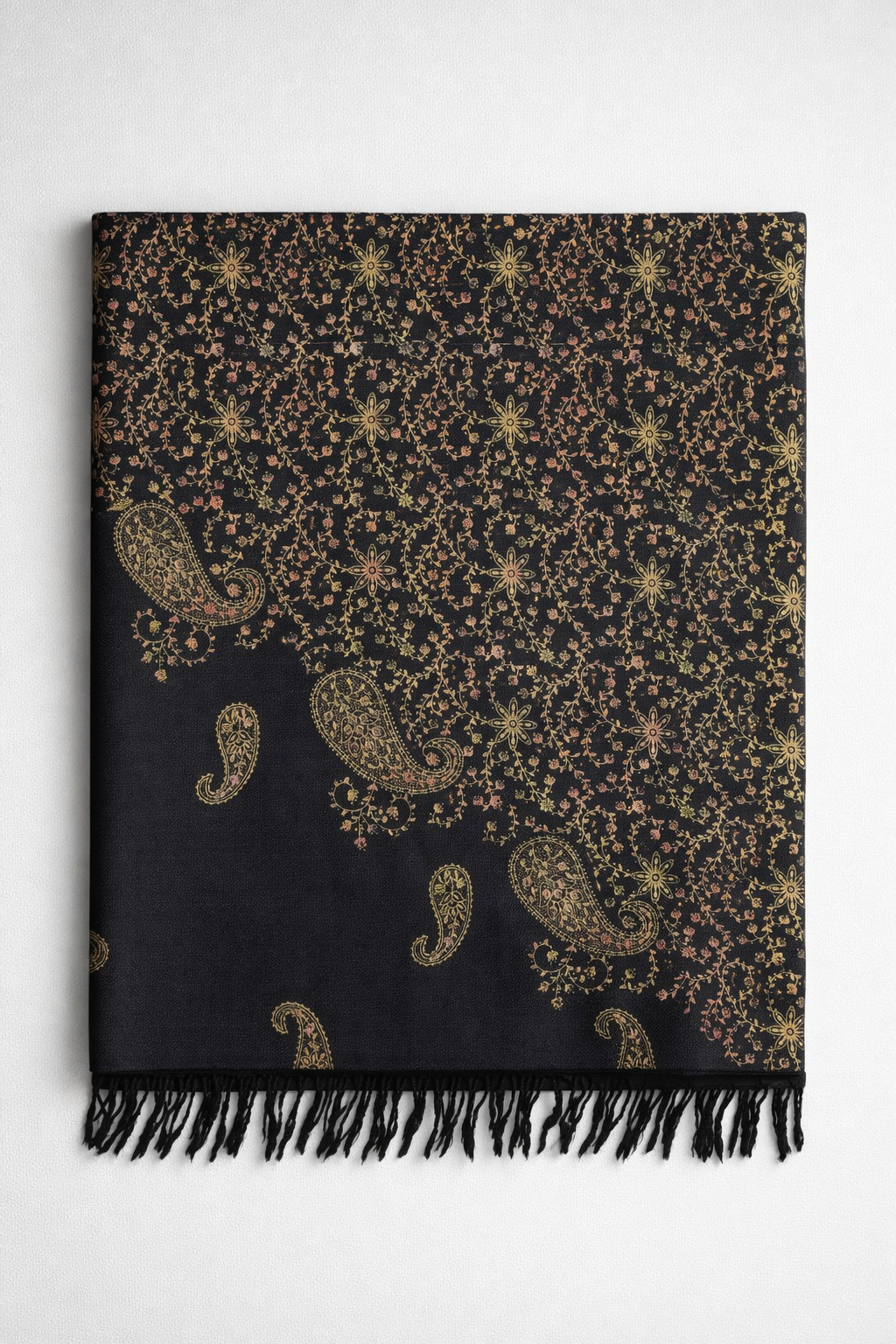 Black Paisley Shawl