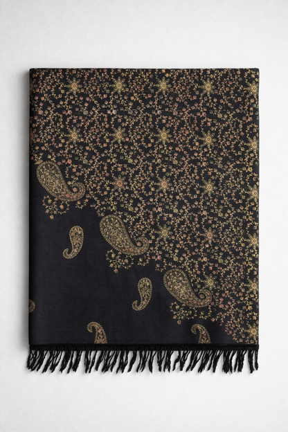 Black Paisley Shawl