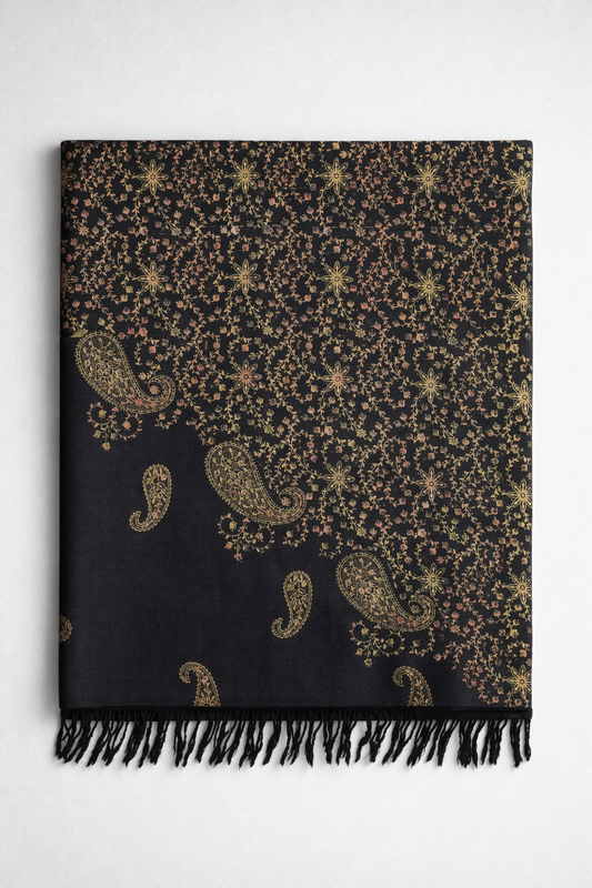 Black Paisley Shawl